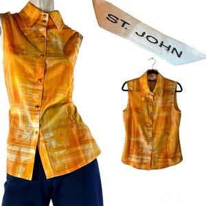 St. John Sleeveless Blouse